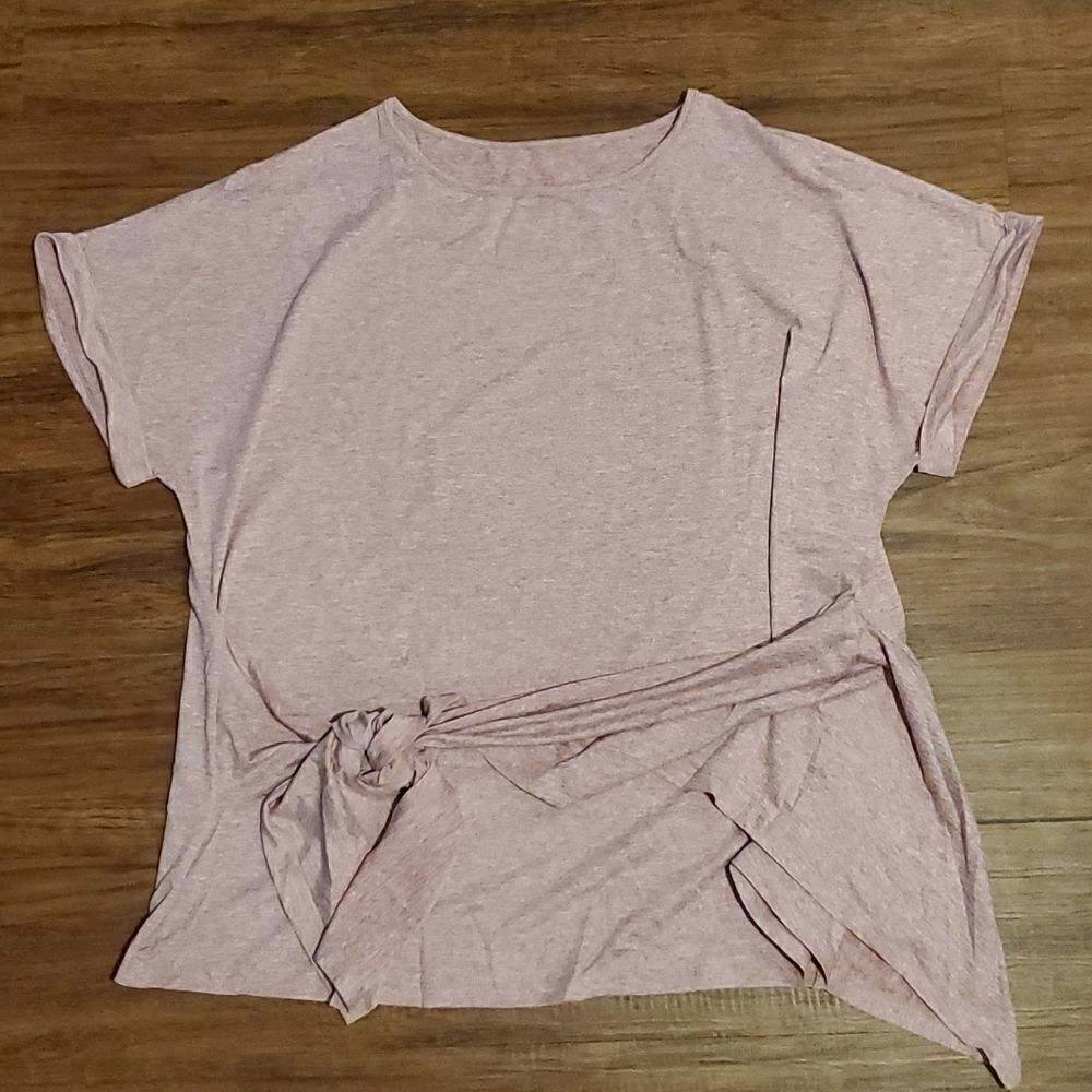 4/$25 Unbranded top tie front size 2XL red